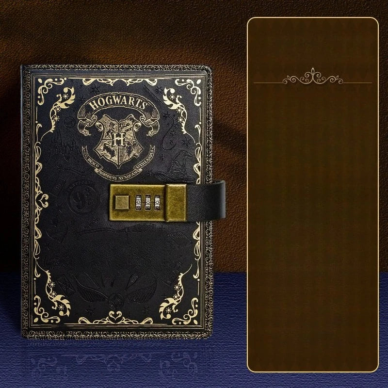 Retro Password Book with Lock A5 Anime Diary Notebook
