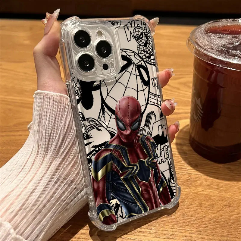Premium Spider Man Clear Case - Shockproof Phone Cover