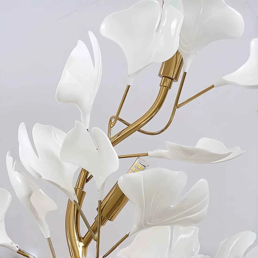 Luxury Gold Ginkgo Leaf Wall Sconce - Modern LED Wall Light