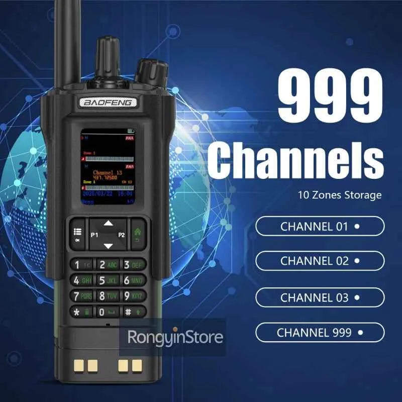 Professional Digital Walkie Talkie - 10W Dual Band DMR Radio