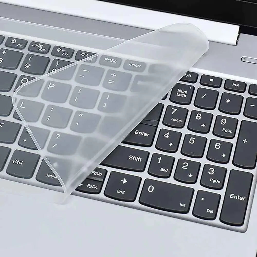 Clear keyboard cover for 12-17 inch laptops - transparent silicone protector