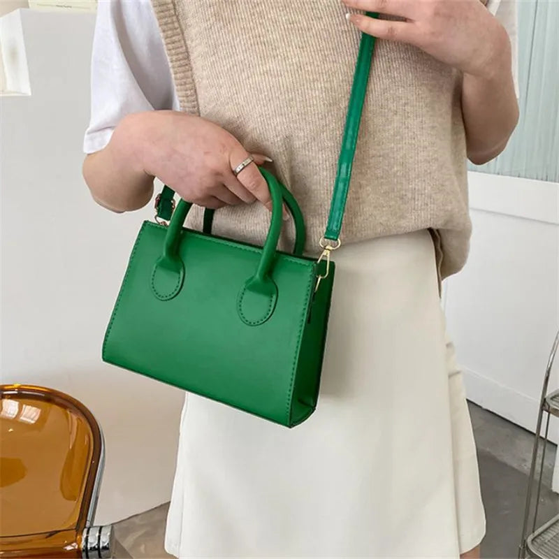Elegant Mini Crossbody Bag - Chic Top Handle Purse