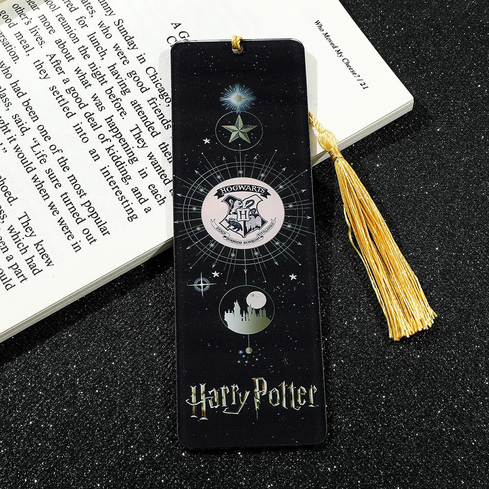 Harry Potter Deathly Hallows Bookmark - Premium Black & White Page Marker