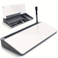 Premium Compact Glass Whiteboard - Desktop Organizer & Keyboard Holder