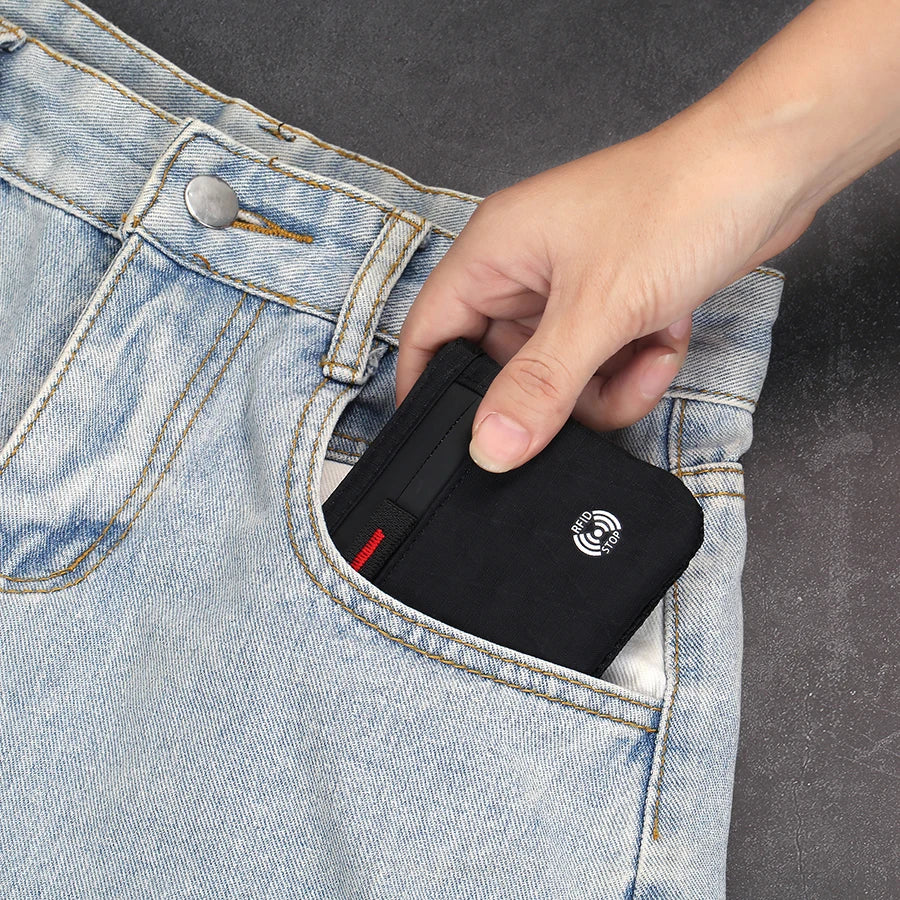 Luxury RFID Credit Card Holder - Anti-Theft Slim Case