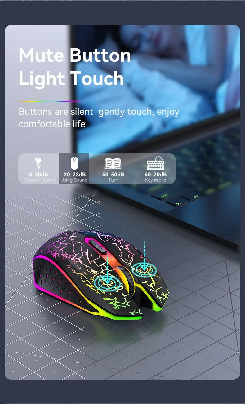 Premium Dual Mode Gaming Mouse - Bluetooth 5.2 & 2.4G Wireless