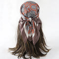 Luxury Square Silk Scarf - Satin Hair Bandana & Neckerchief