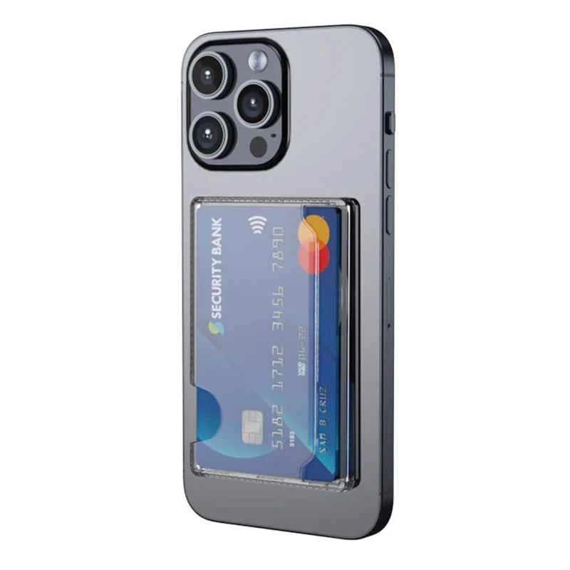 MagSafe Compatible Magnetic Card Holder & Clear Cover - Premium