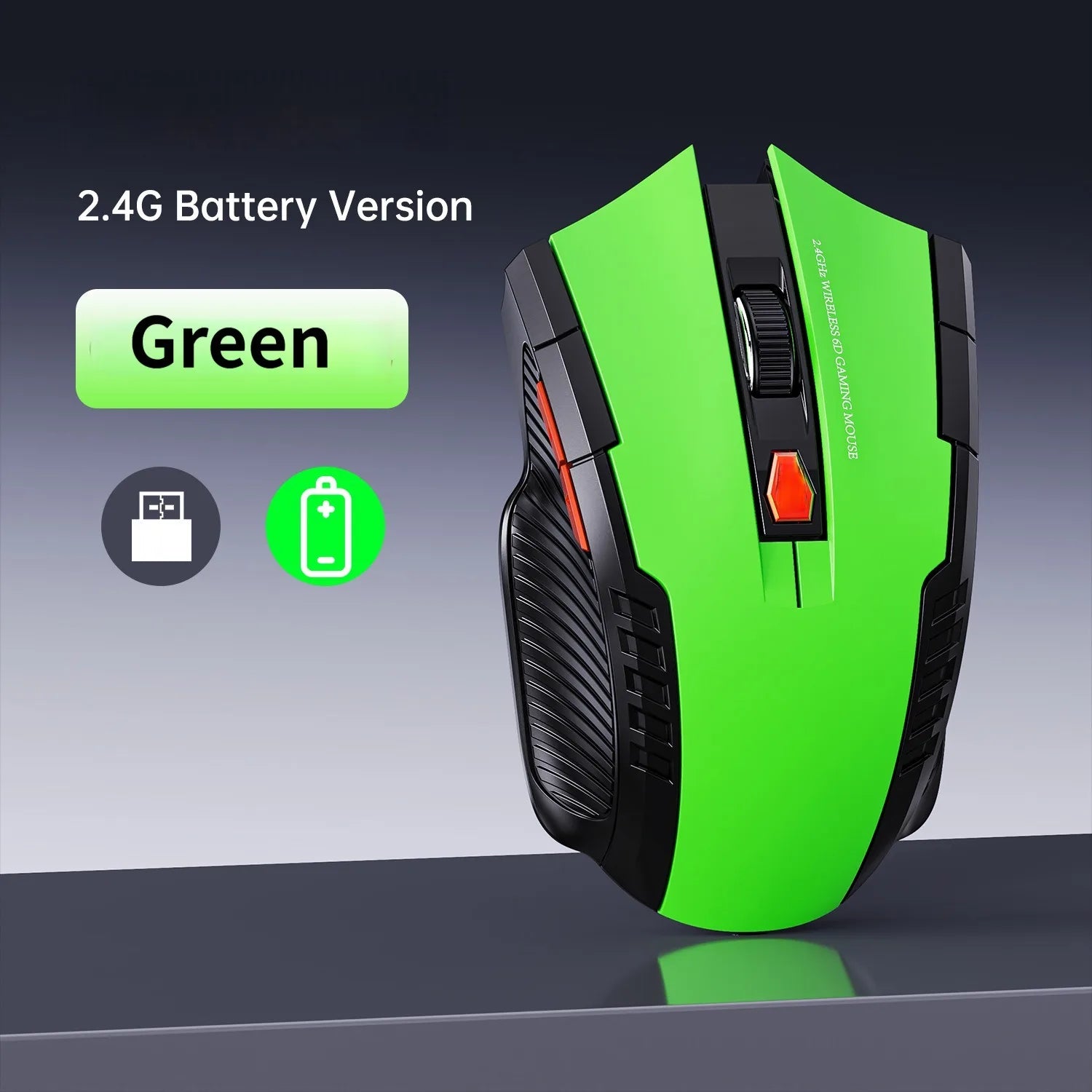 Premium Silent Wireless Mouse - 1600DPI Ergonomic Design