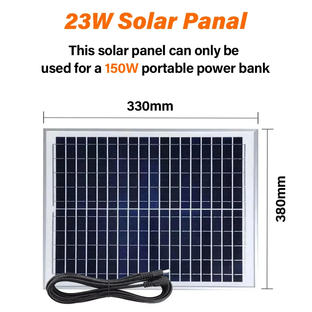 Premium 150W Portable Power Station - Solar Generator for Camping