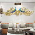 Luxury Large Gold Wall Clock - Quiet Metal Art Decor