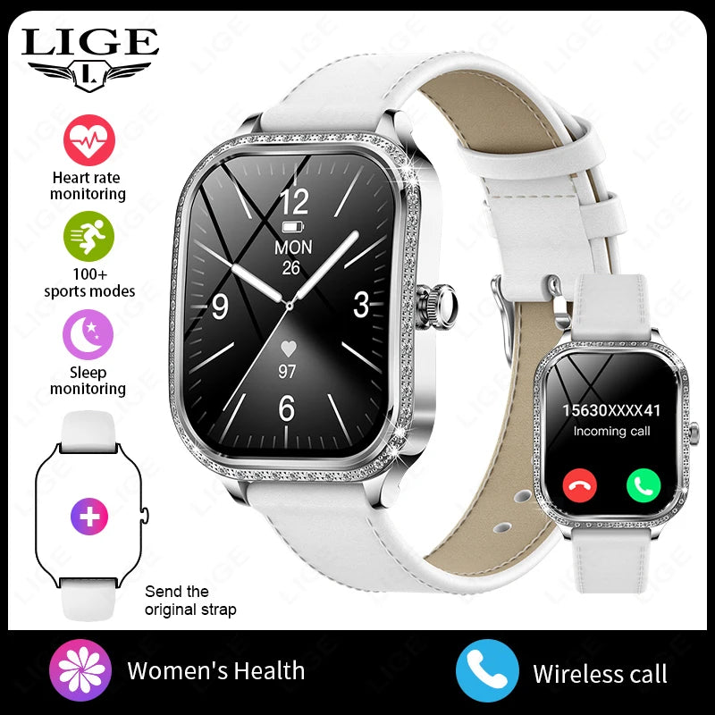 Luxury Women's Smart Watch - 1.75" HD Display & Bluetooth Call