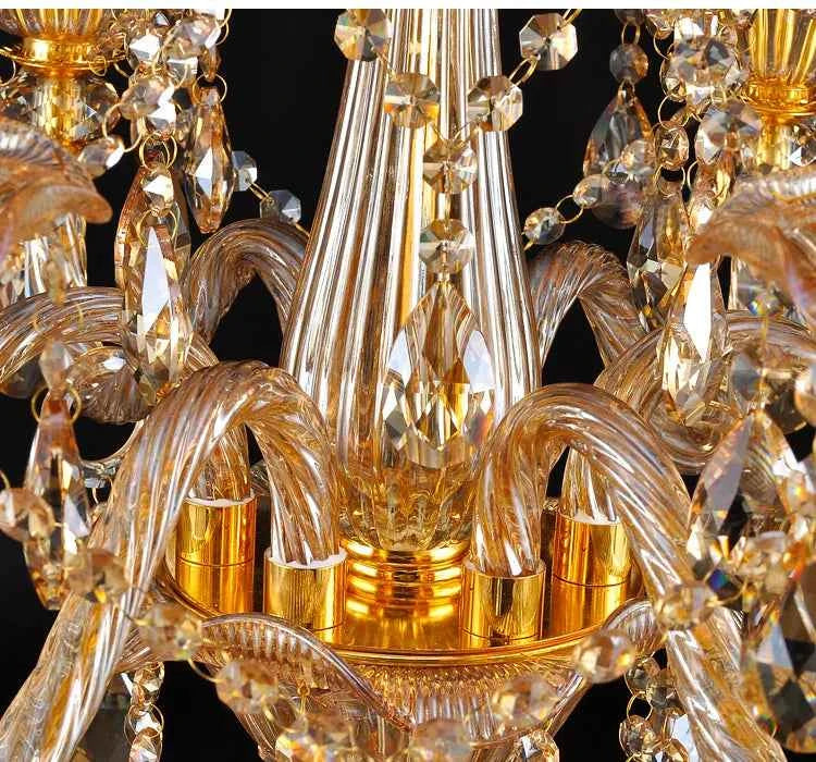 Elegant Gold Lustres Modern Crystal Chandelier Lighting