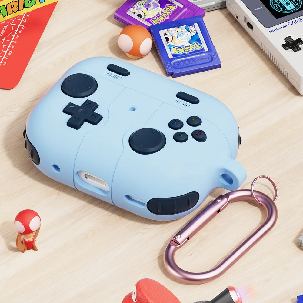 Premium 3D Gaming AirPods Case - Silicone with Keychain