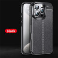 Premium iPhone Protective Case - Leather Texture Shockproof