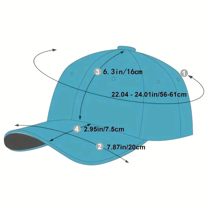 Premium Cotton Baseball Cap - Embroidered Snapback