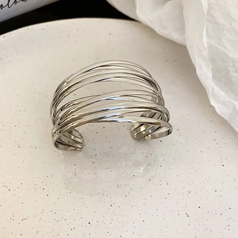 Elegant Luxury Wide Edge Bracelet - Personalized Temperament