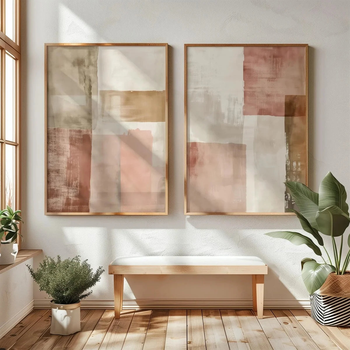 Elegant Wabi Sabi Art Print - Minimalist Japanese Mountain Canvas
