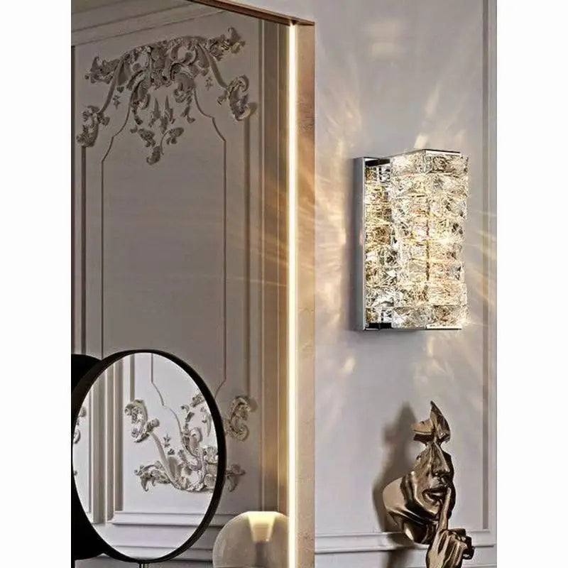 Premium Luxury Crystal Wall Lamp - Modern LED Sconce