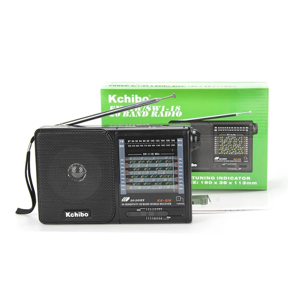 Compact Portable Digital Radio - FM/MW/SW with LCD Display