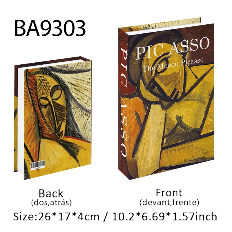 Elegant Luxury Decorative Books - Van Gogh Monet Picasso Series