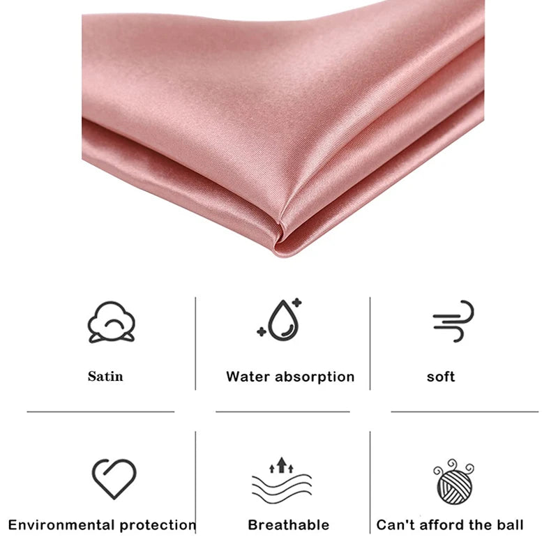 Elegant Satin Dinner Napkins - Set of 24 Square 12x12