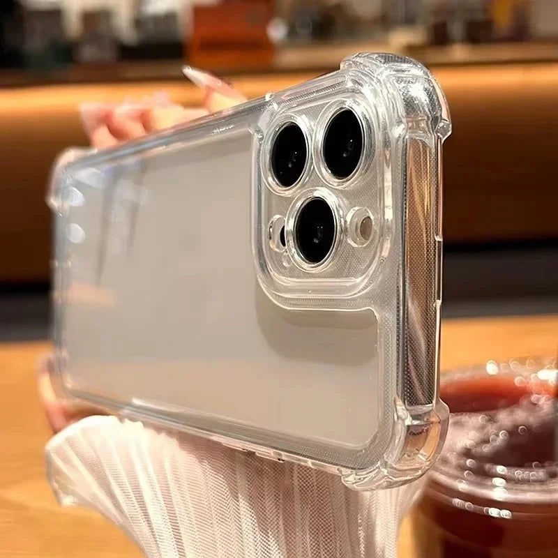 Transparent iPhone Case - Clear soft bumper back cover for iPhone 17 Pro Max