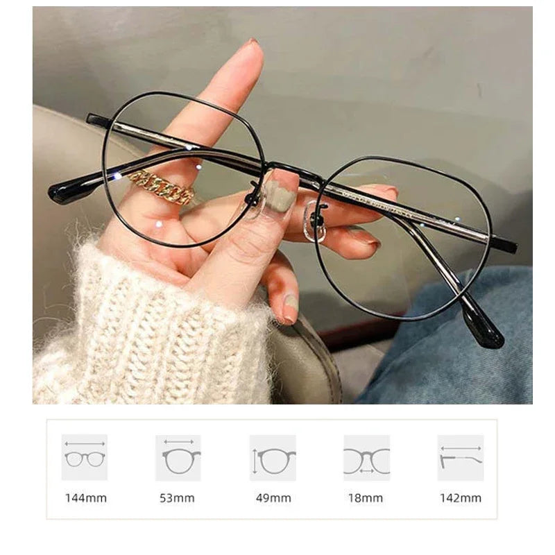 Luxury Myopia Glasses - Classic Vintage Anti-Blue Light Eyewear