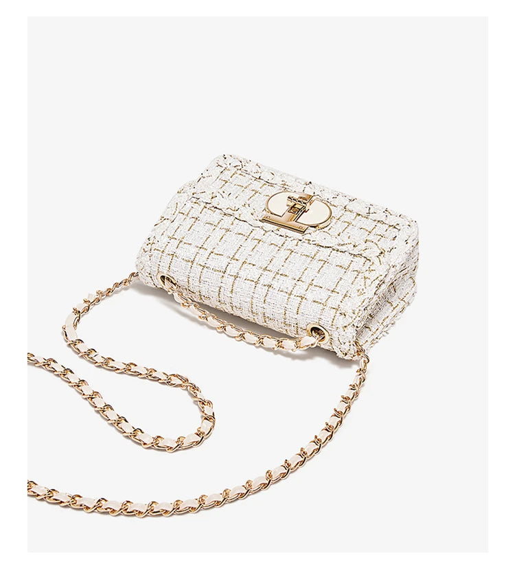 Elegant Chain Shoulder Bag - Sequined Embellishments