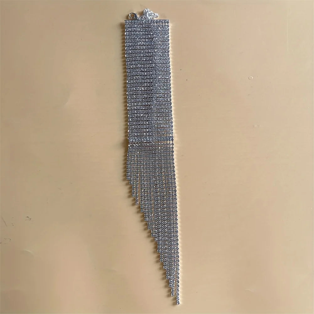 Luxury Rhinestone Tassel Bracelet - Multi-Layer Glamour