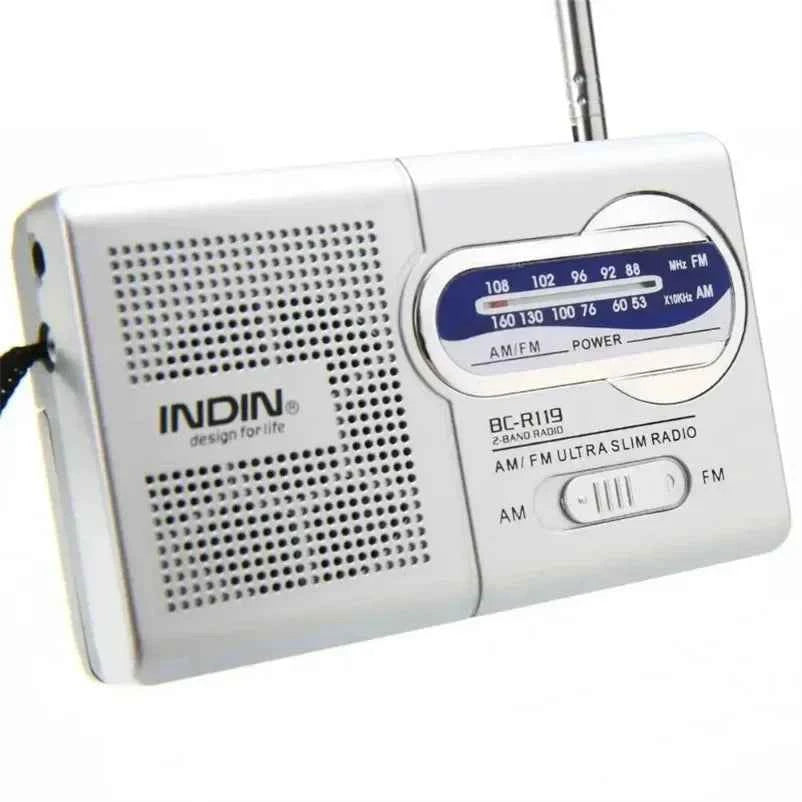 Compact Portable Emergency Radio - AM FM Battery Operated