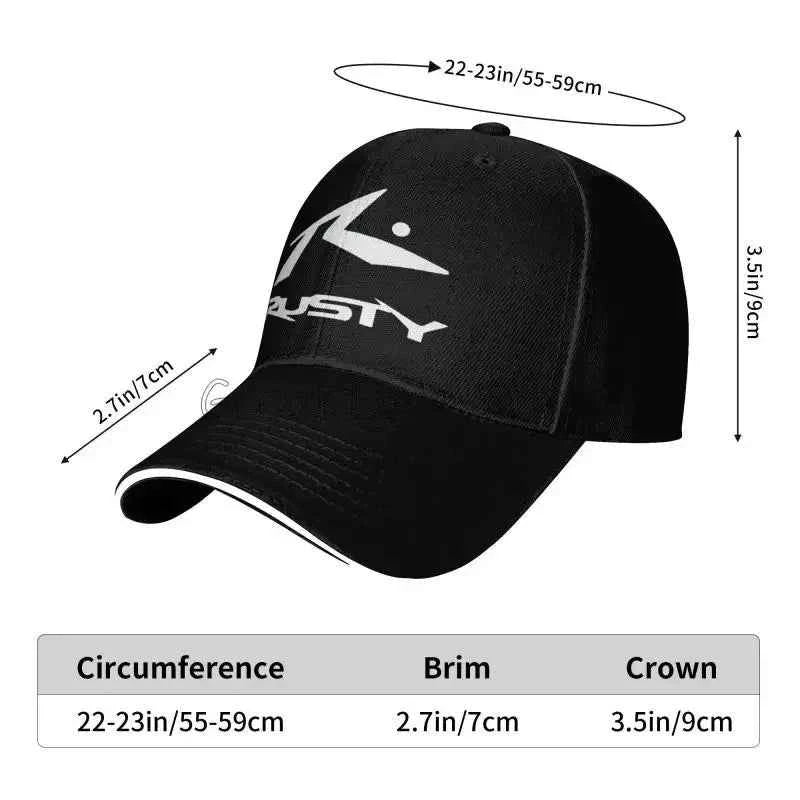 Rusty Surfboards Baseball Cap Unisex Daily Casual Sandwich Hat Summer Sports Sun Protector Bucket Hats Snapback Cap Dad Hat