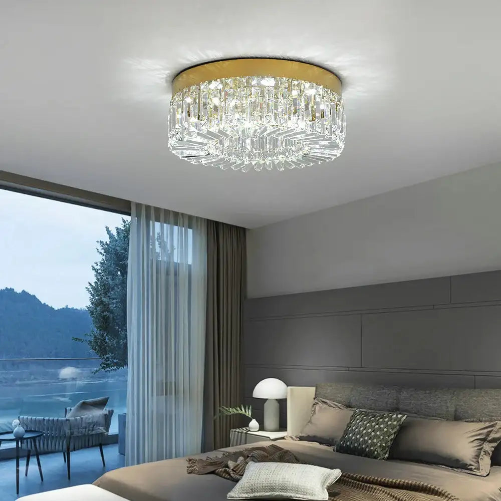 Elegant Modern Crystal Chandelier - LED Ceiling Light