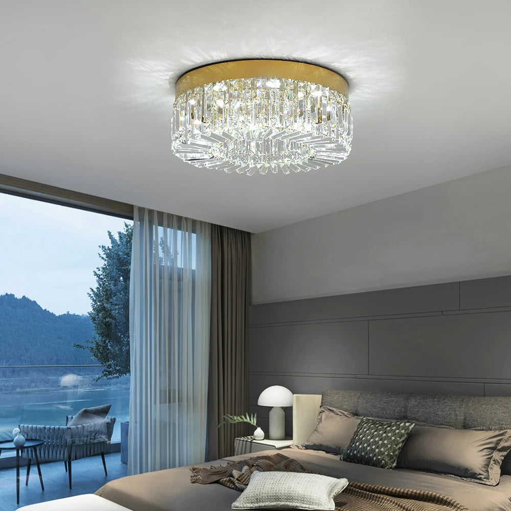 Elegant Modern Crystal Chandelier - LED Ceiling Light