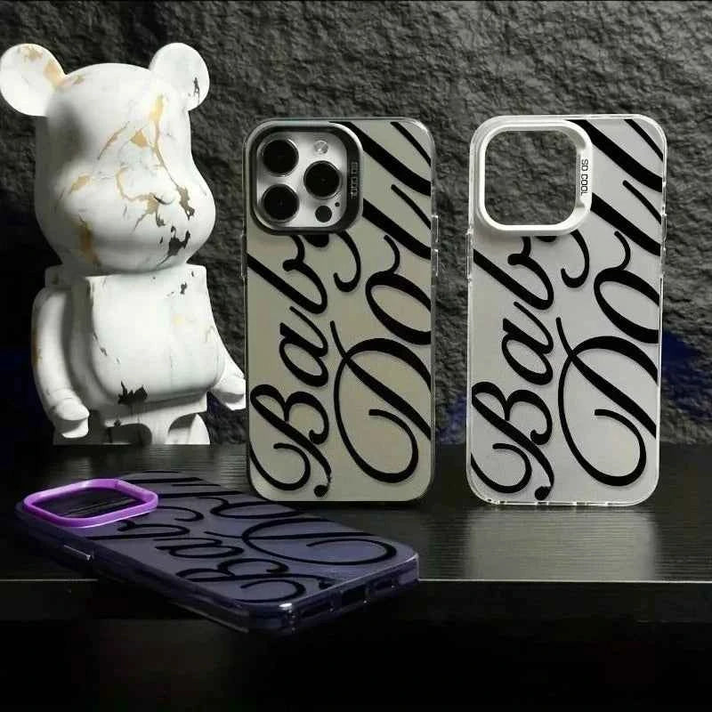 Elegant English Letters Phone Case - Premium Design