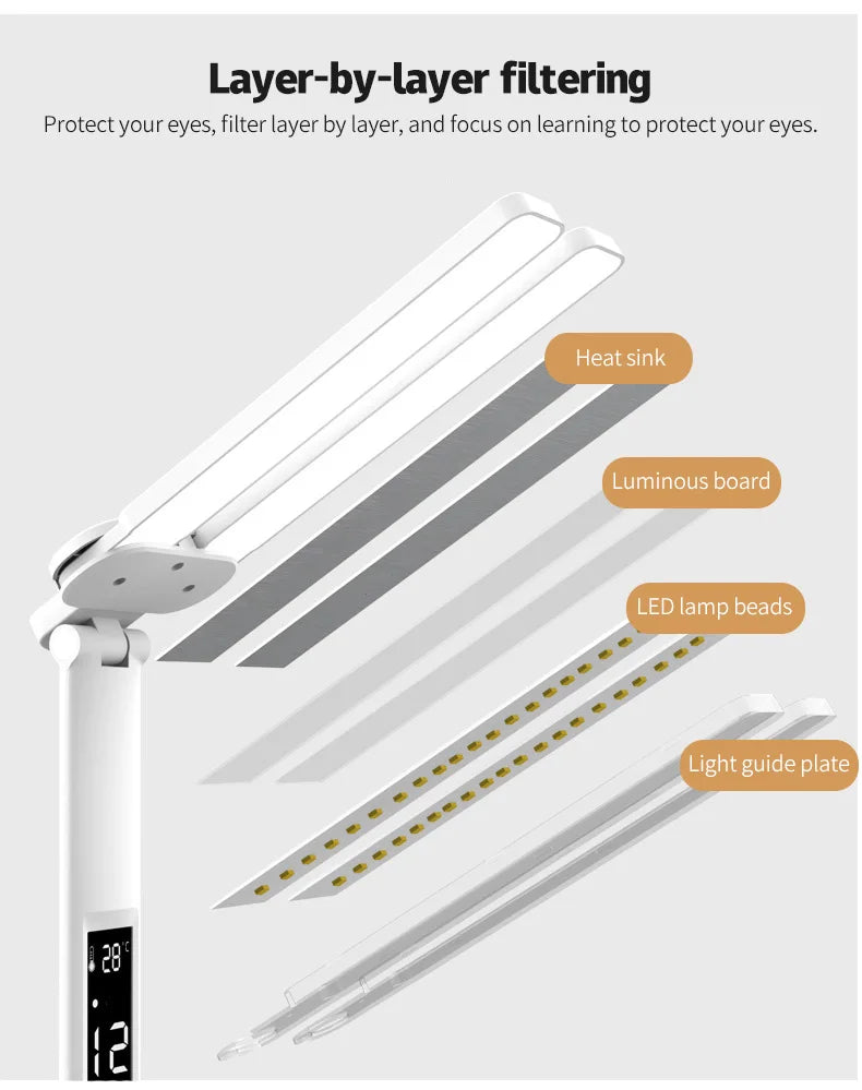 Premium LED Desk Lamp - Multifunction with Pen Holder