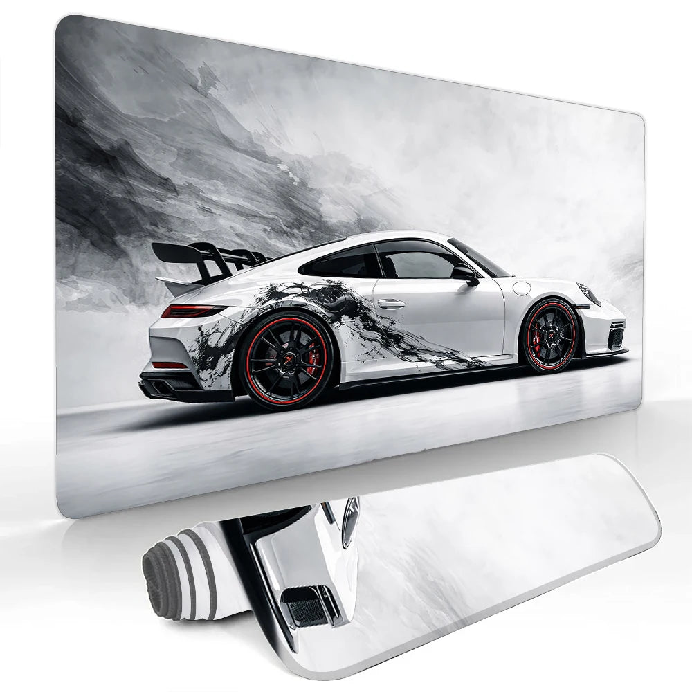 Premium Gaming Mouse Pad - Red Classic Car Desk Mat