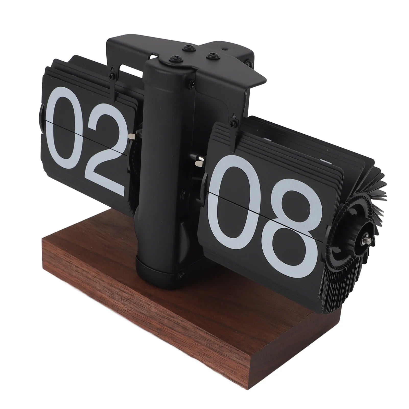 Elegant Vintage Auto Desk Clock - Rotary Knob Design