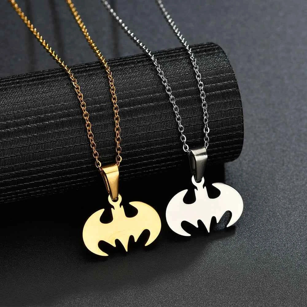 Gothic Bat Pendant Necklace - Premium Stainless Steel Jewelry