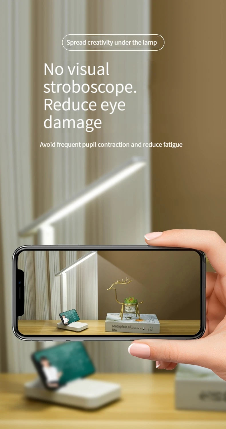 Premium Foldable Eye Protection Desk Lamp - USB & Plug-in