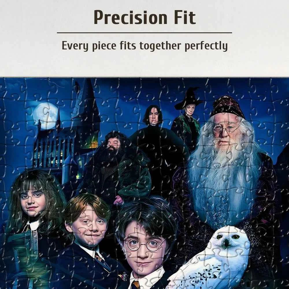 Premium Harry Potter Wooden Puzzle - Hogwarts Characters & Hedwig