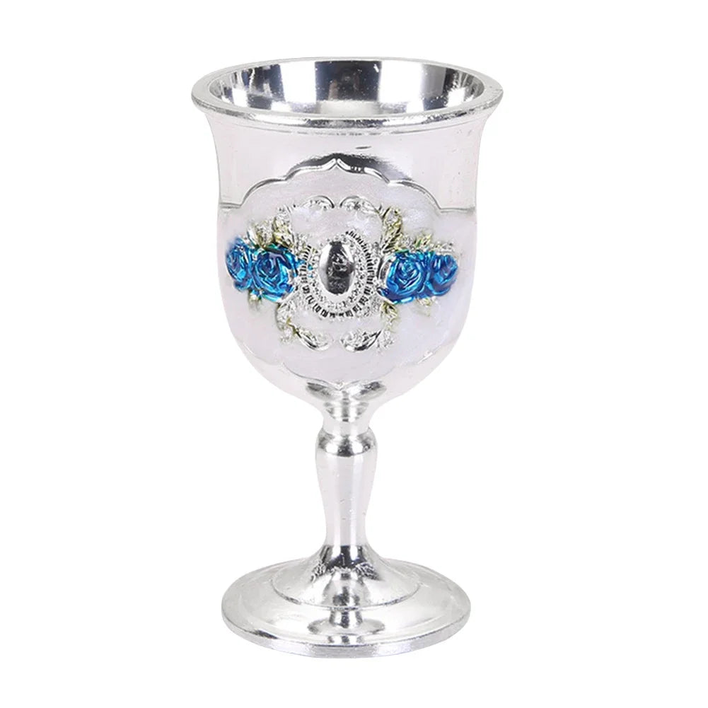 Elegant Vintage Aluminum Goblet - European Style Drinkware