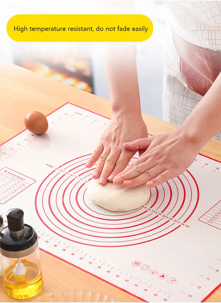 Professional Silicone Baking Mat - Non-Stick Dough Pad
