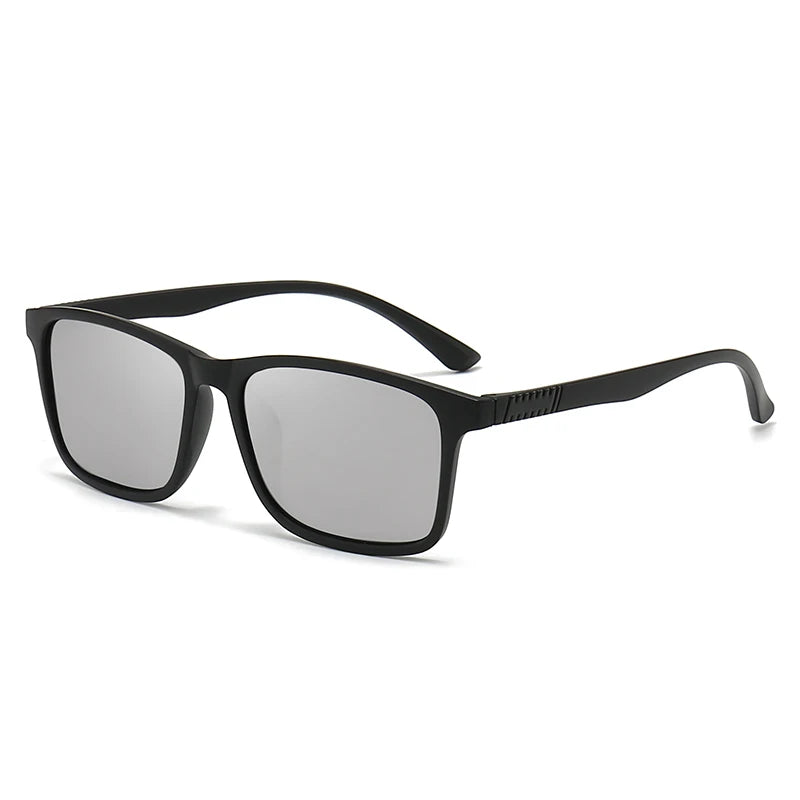 Vintage Polarized Square Sunglasses - UV400 Anti-Glare