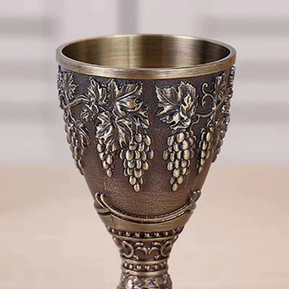 Elegant Mini Vodka Goblet - Retro Alloy Chalice