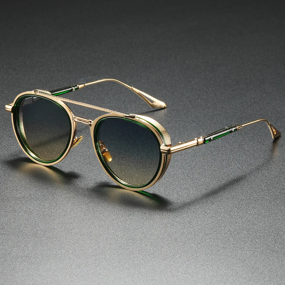 Luxury Round Sunglasses - UV400 Vintage Designer Shades