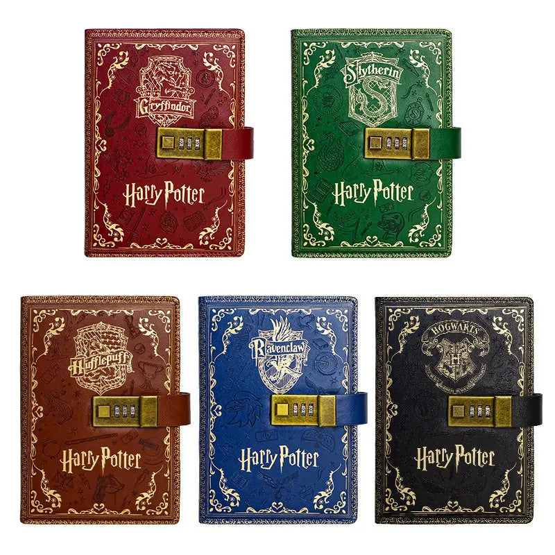 Retro Password Book with Lock A5 Anime Diary Notebook