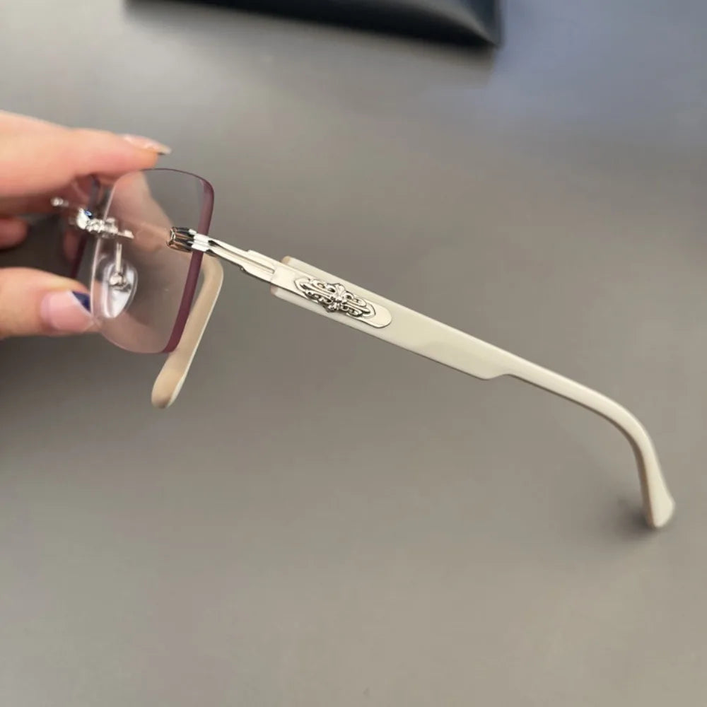 Luxury Titanium Blue Light Blocking Glasses - Lightweight Comfort