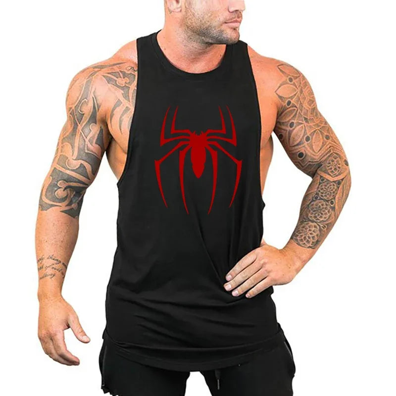 Breathable Men's Running Tank Top - Cotton Gym Sleeveless Shirt