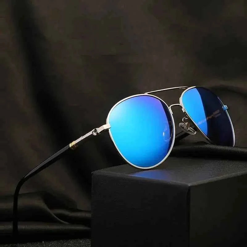 Classic Pilot Sunglasses - UV400 Metal Designer Eyewear